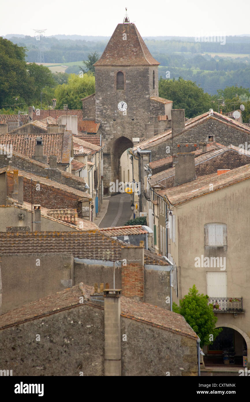 Duras town, Lot-et-Garonne, Aquitaine, France Stock Photo