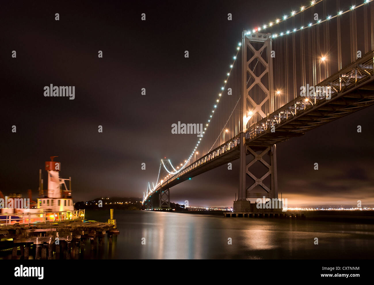 San Francisco Bay Bridge Stock Photo