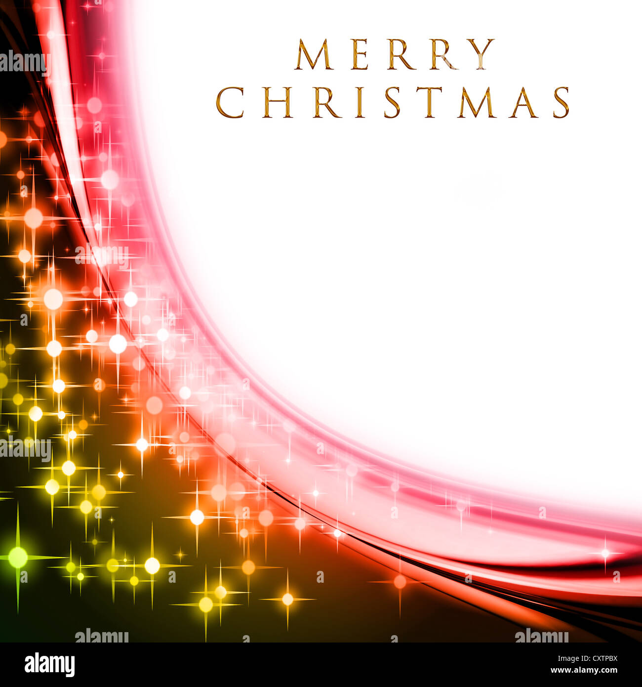 Fantastic Christmas wave design with glowing stars Stock Photo - Alamy