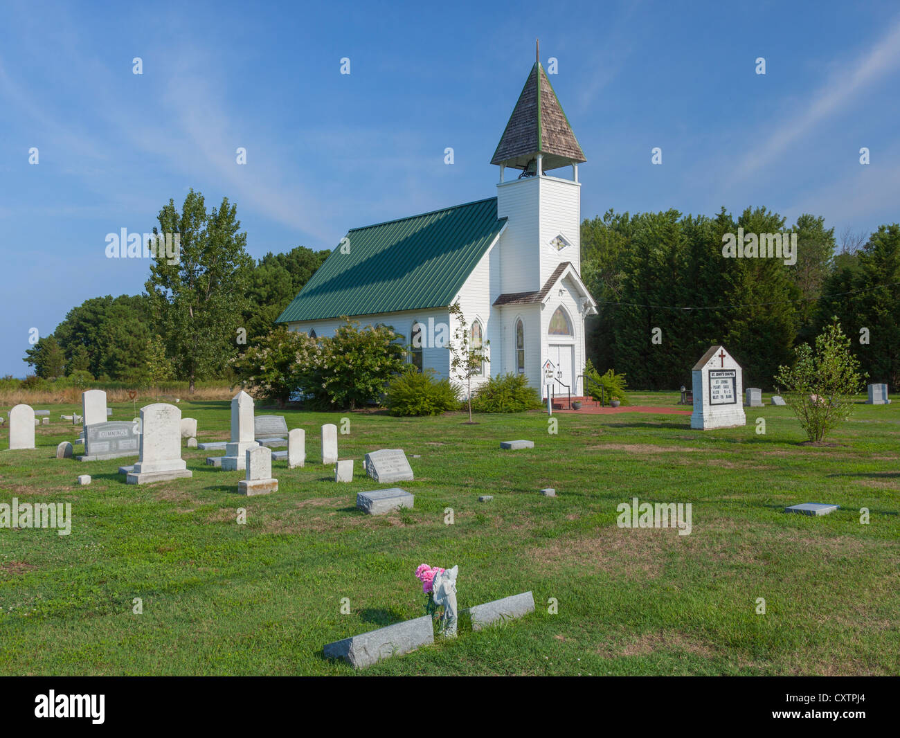 Tilghman Island, MD Historic St John's Chapel (1891 Stock Photo Alamy