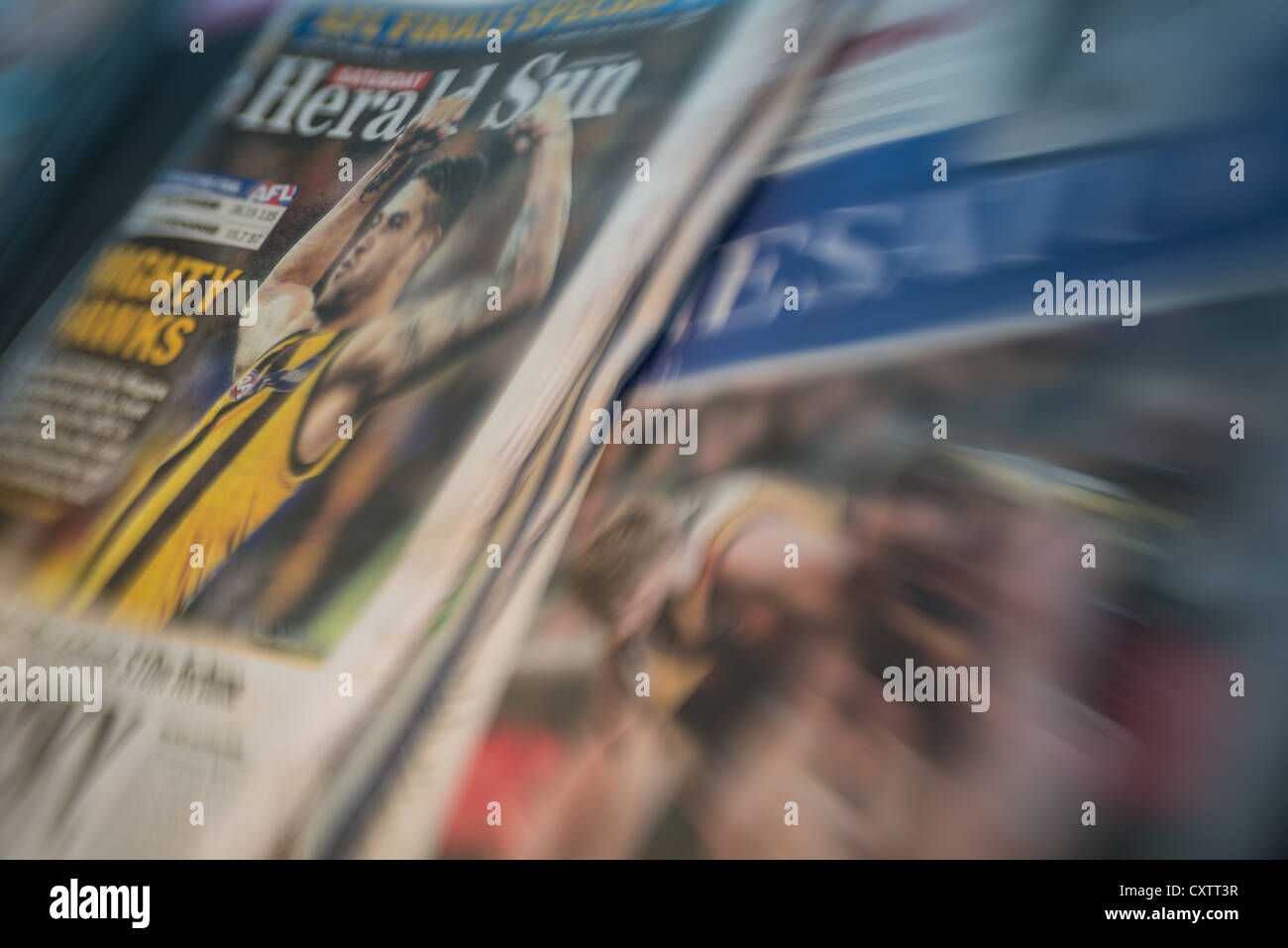 Newspaper in Melbourne Stock Photo Alamy