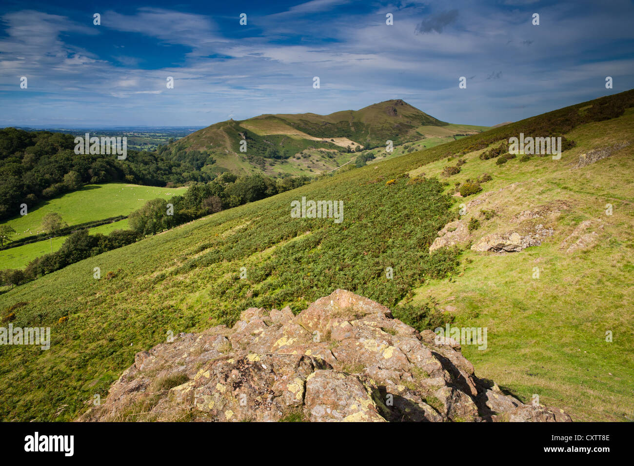 Hope Bowdler Hill, Shropshire Hills Stock Photo Alamy