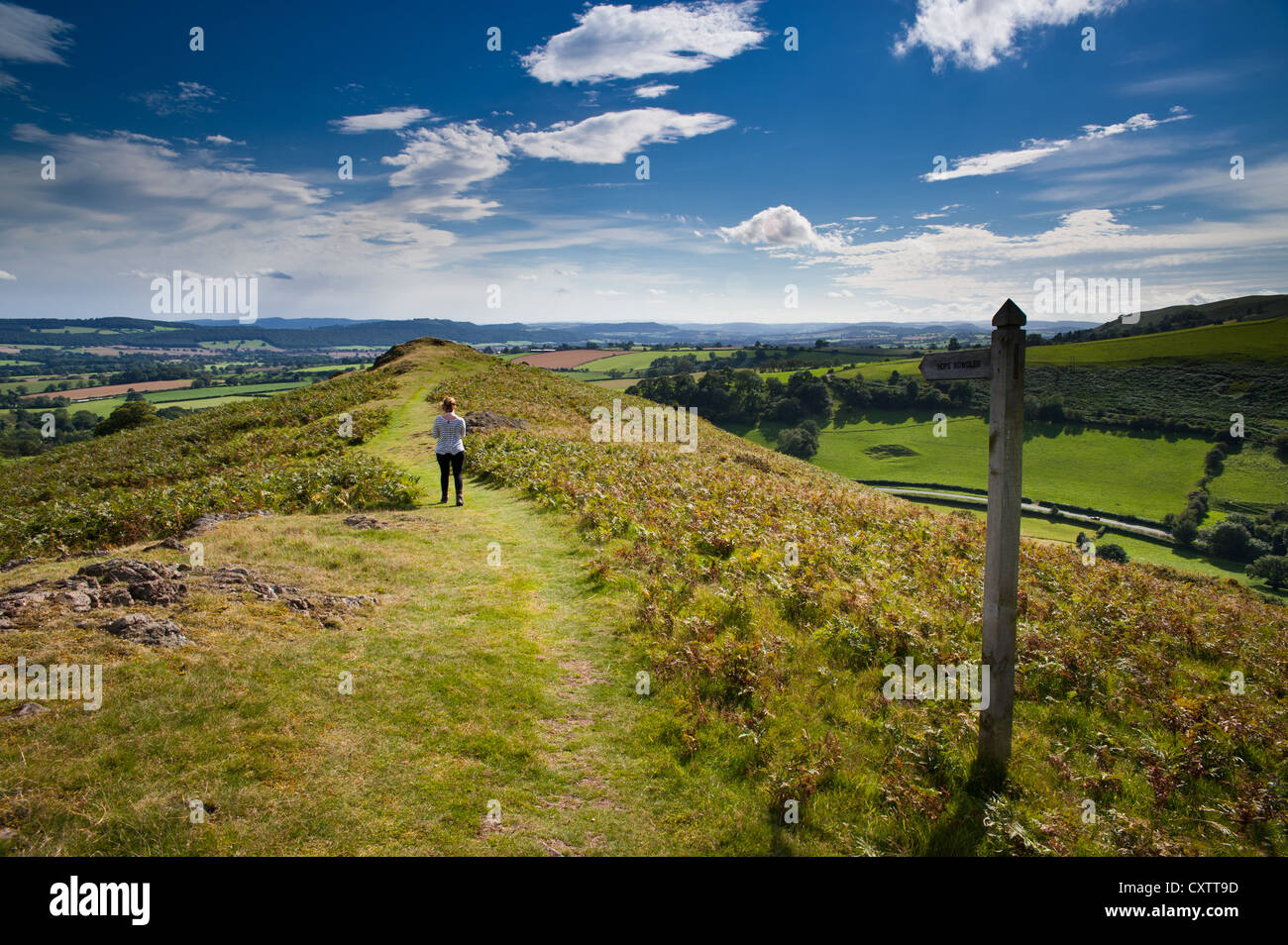 Hope Bowdler Hill, Shropshire Hills Stock Photo Alamy