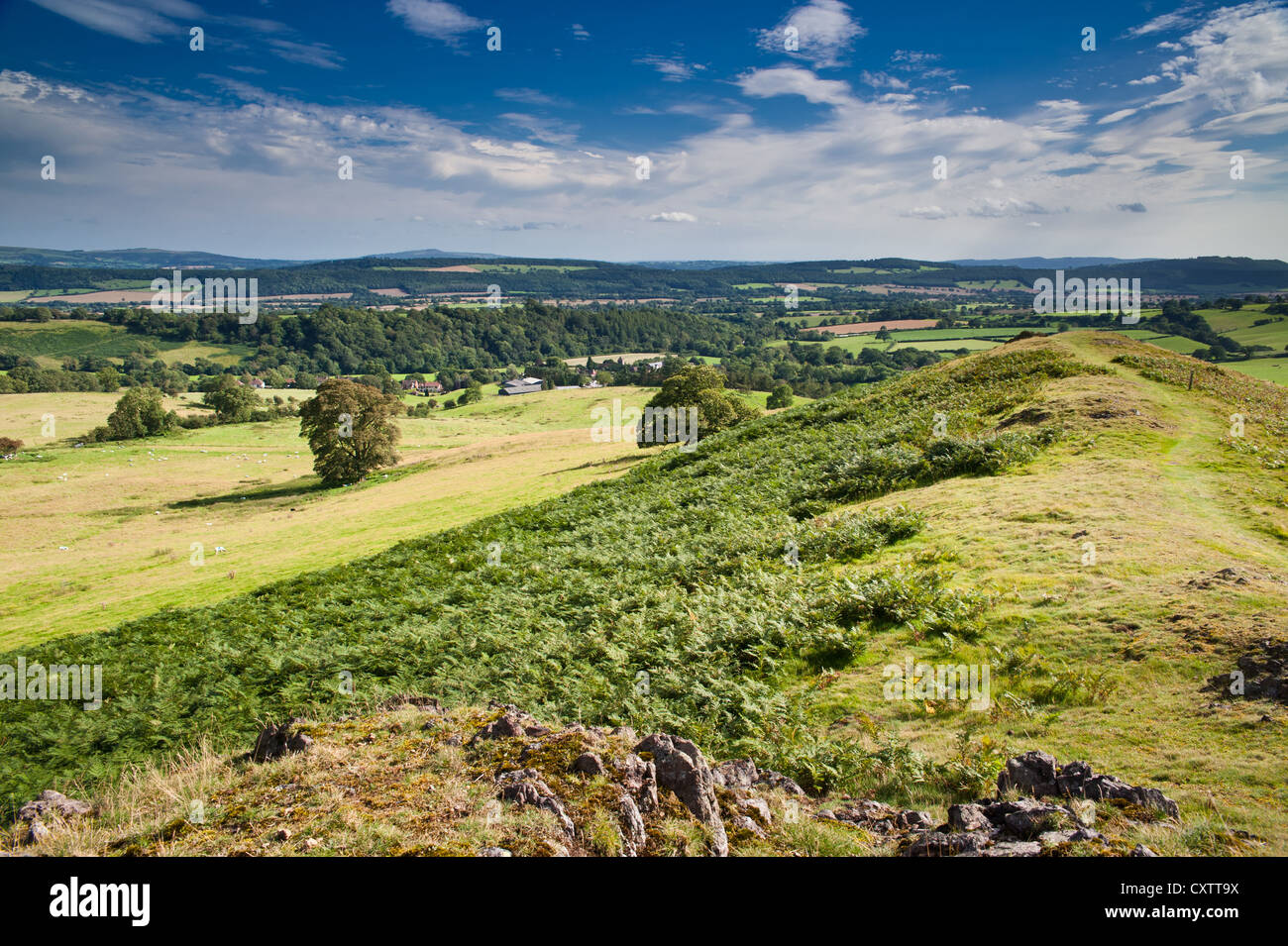 Hope Bowdler Hill, Shropshire Hills Stock Photo Alamy