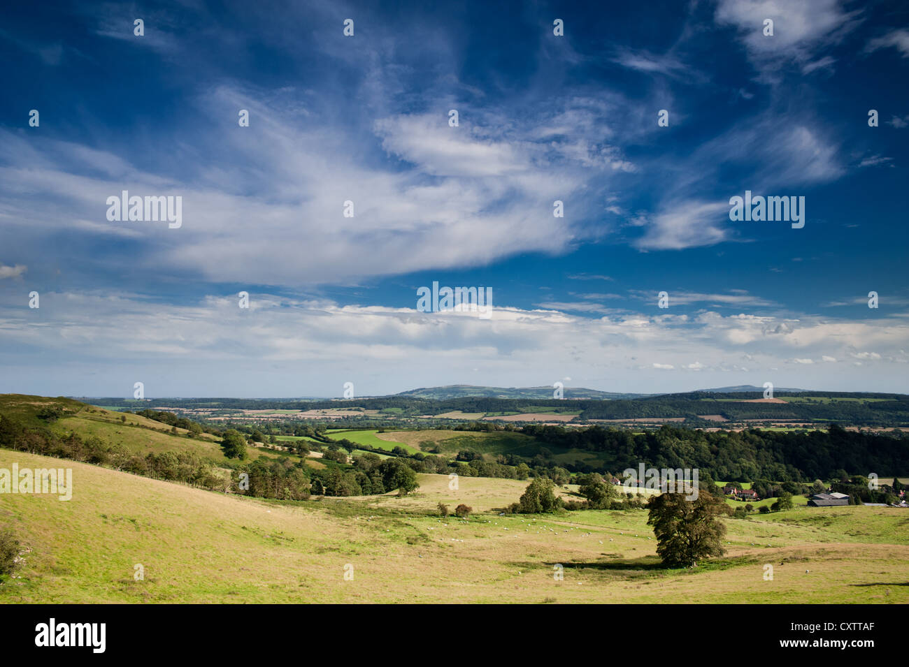 Hope Bowdler Hill, Shropshire Hills Stock Photo Alamy