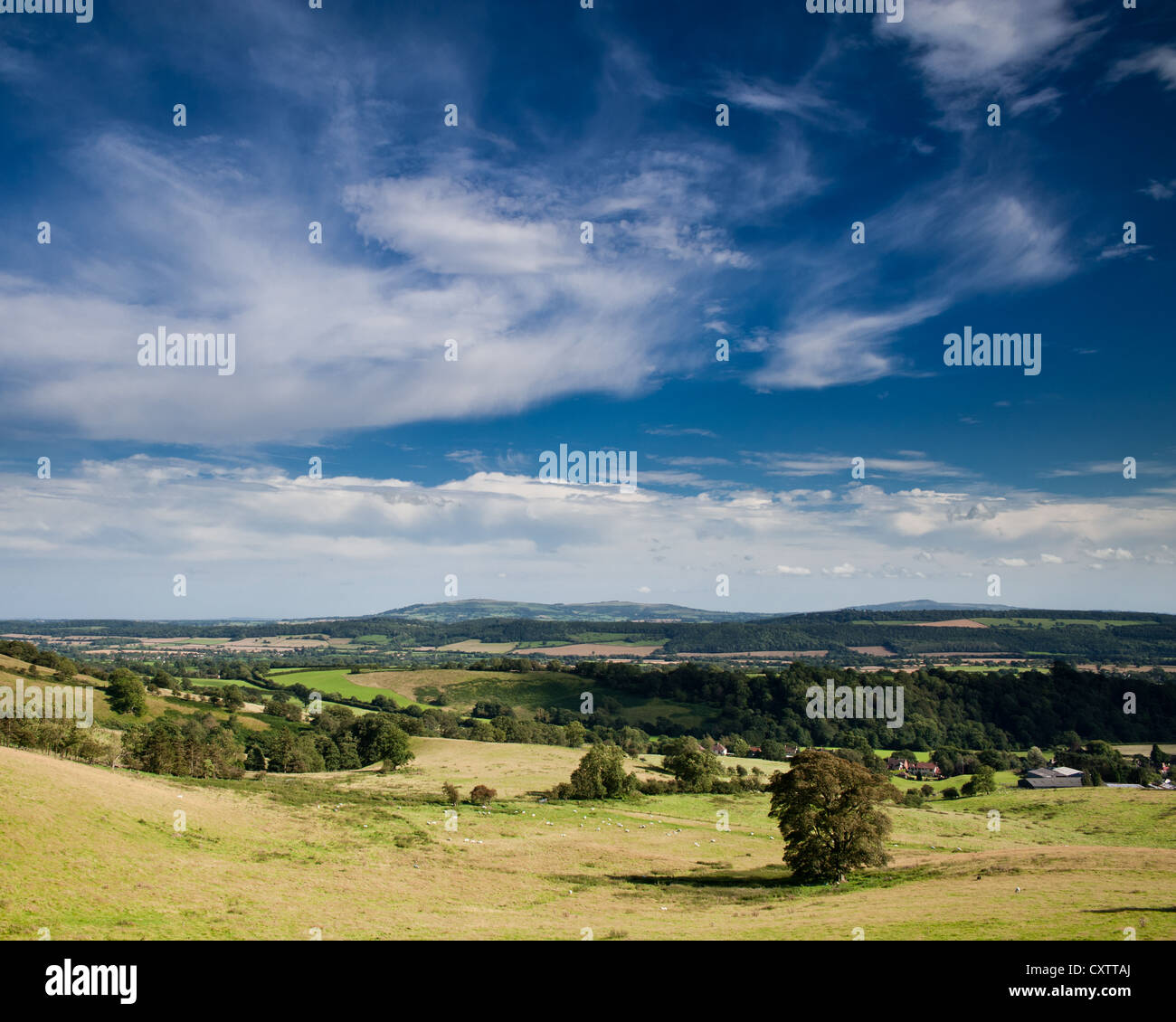 Hope Bowdler Hill, Shropshire Hills Stock Photo Alamy