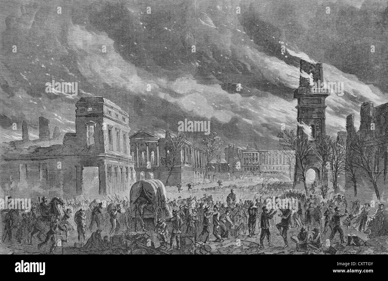 Columbia, South Carolina Civil War High Resolution Stock Photography