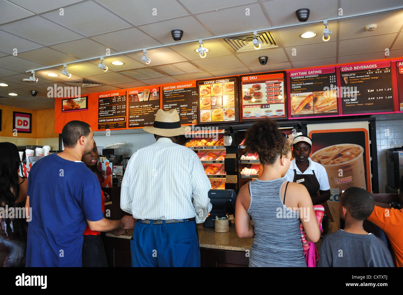 Dunkin Donuts cafe in Nassau, Bahamas Stock Photo Alamy