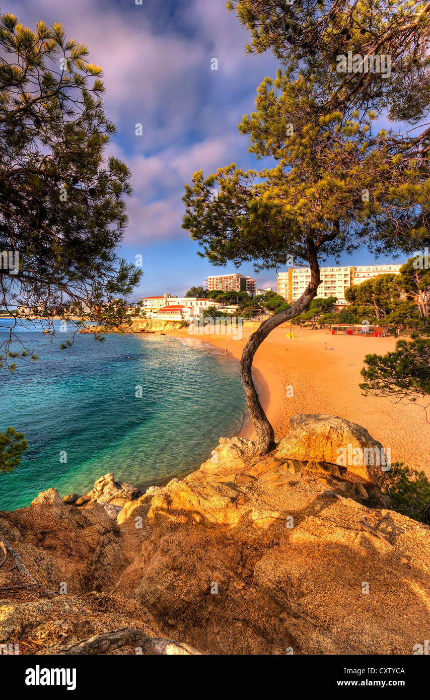 Platja d'Aro Costa Brava Spain.Early Morning View Stock Photo - Alamy