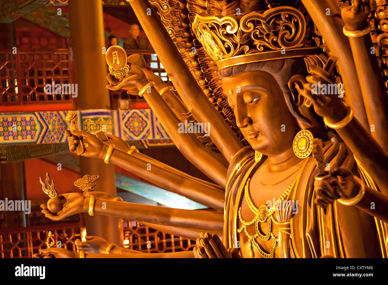 The Sichuan Emei Buddhist Temple of the Buddha Stock Photo