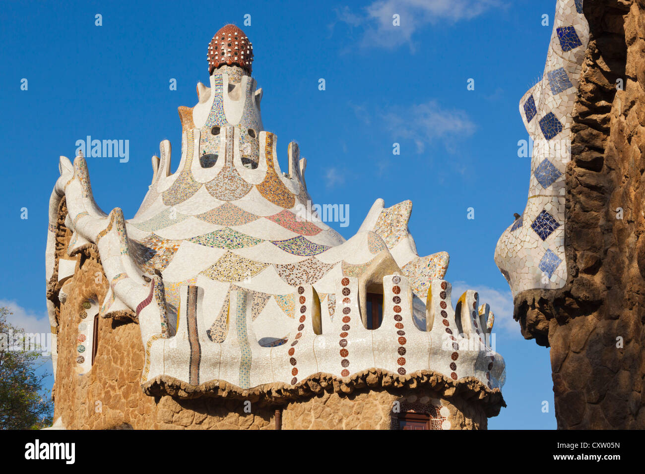 Parque guell antoni gaudi hi-res stock photography and images - Alamy