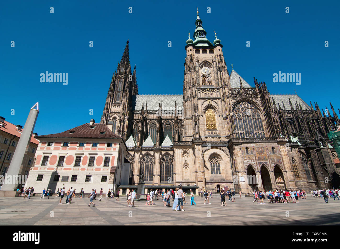 St Vitus Cathedral at Prague Castle, Prague, Czech Republic Stock Photo
