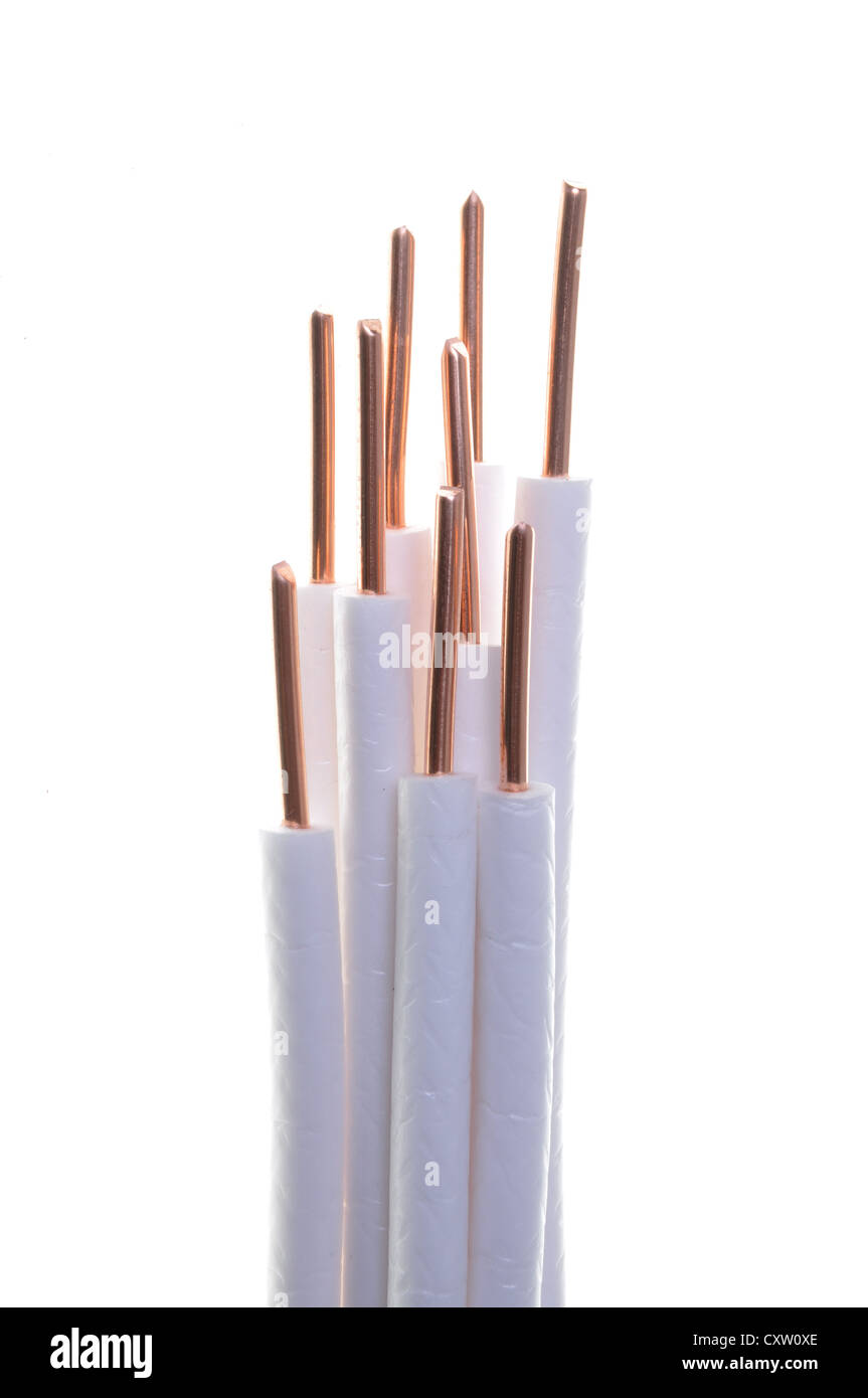 Copper coaxial cable Stock Photo Alamy