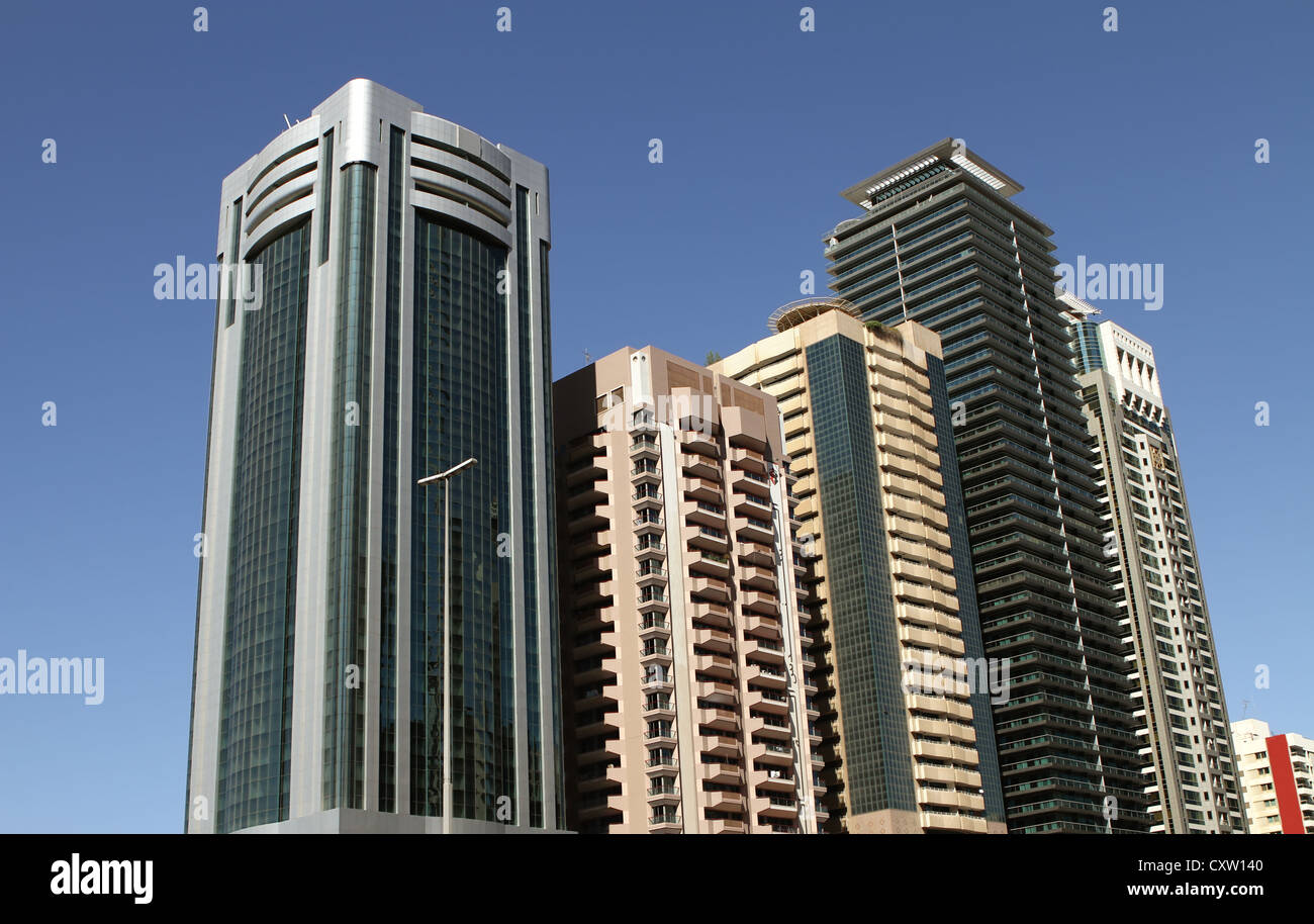 Sheikh Zayed Road skyscrapers in Dubai, UAE Stock Photo - Alamy