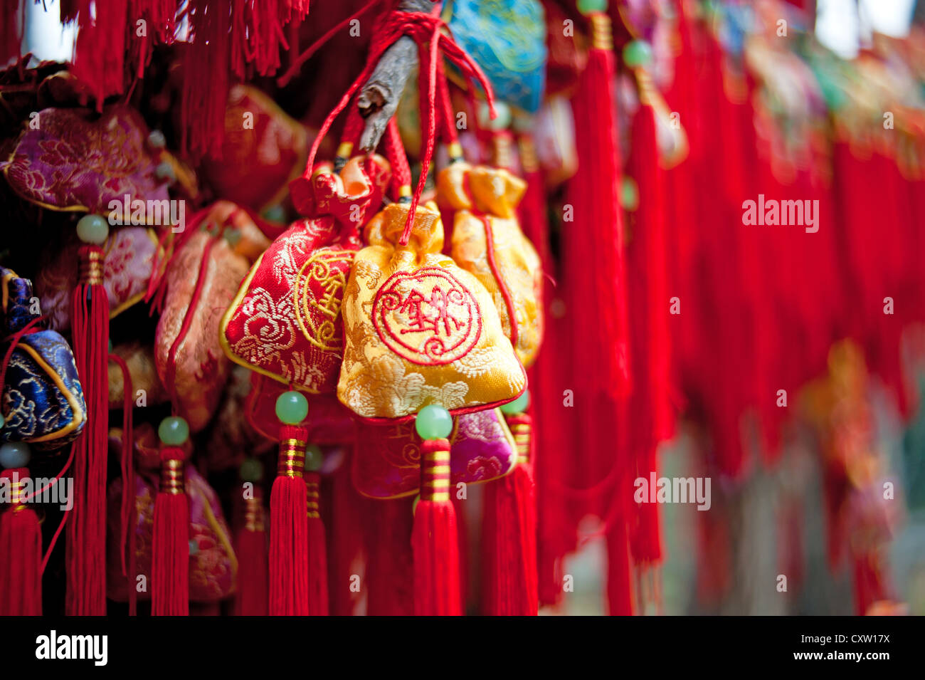 Chinese traditional sachet, New Year's mascot, Clifford Stock Photo Alamy