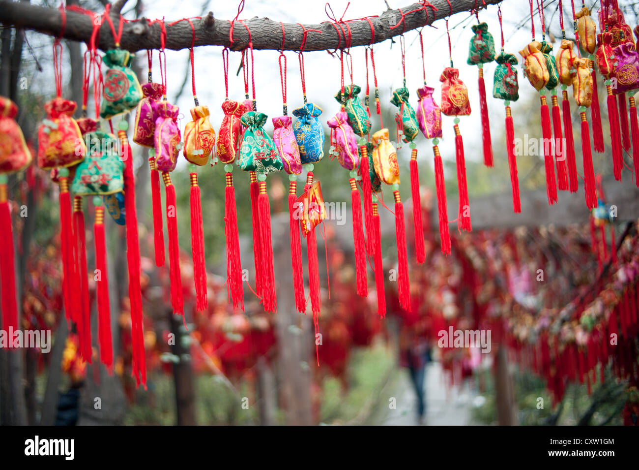 Chinese traditional sachet, New Year's mascot, Clifford Stock Photo Alamy