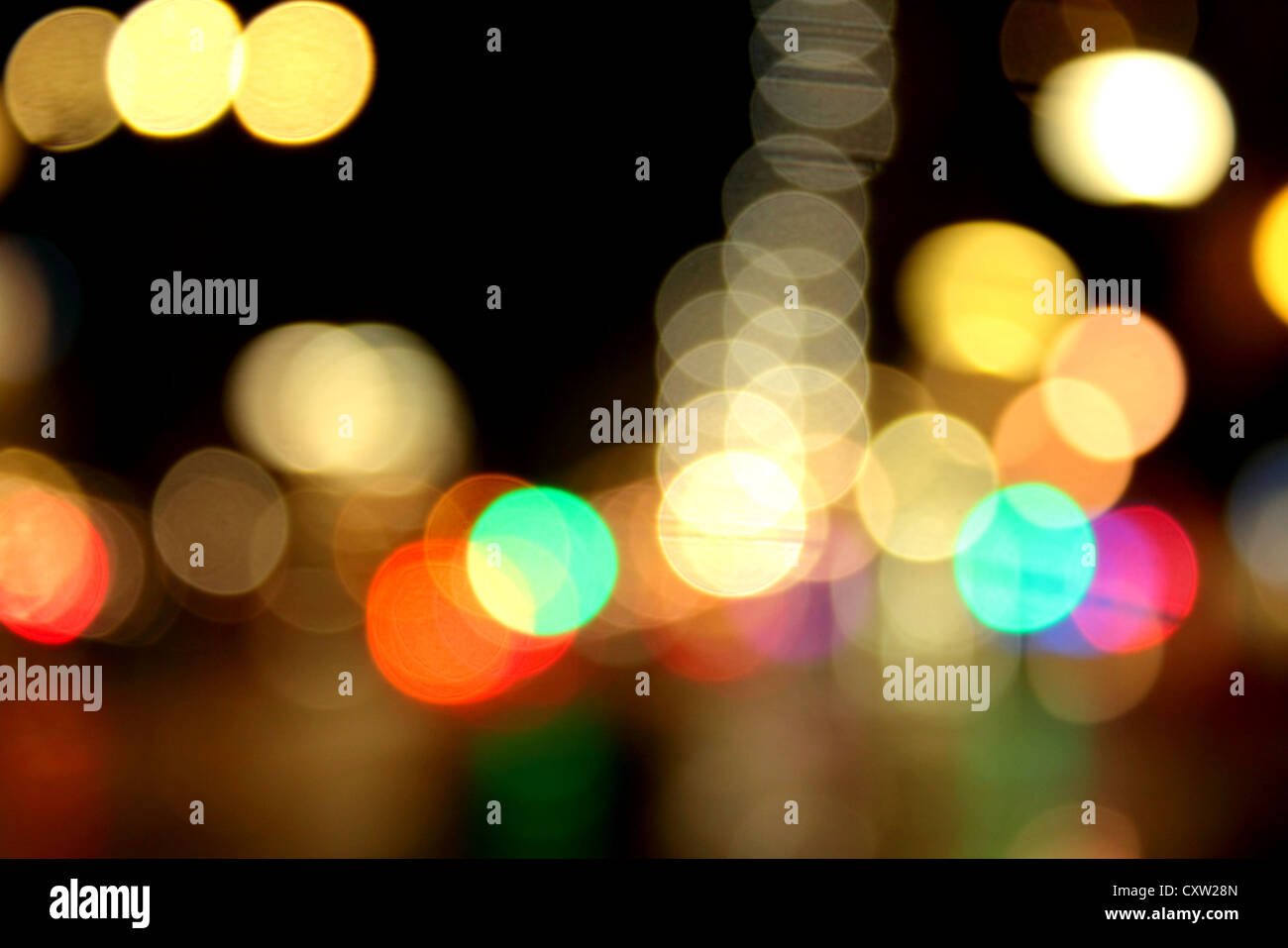 Blurred lights abstract color background Stock Photo