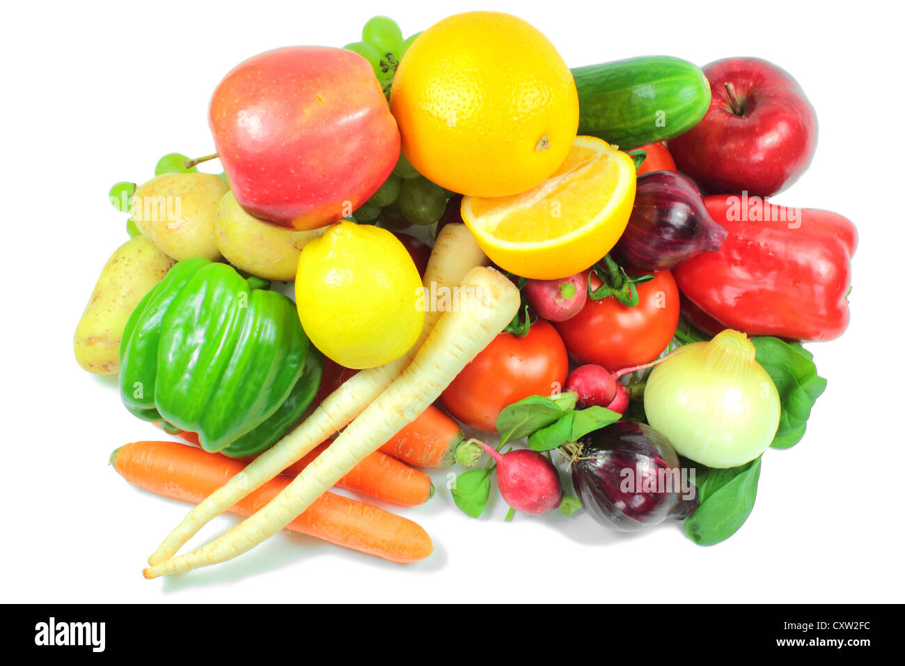 Fresh fruits and vegetables Stock Photo Alamy