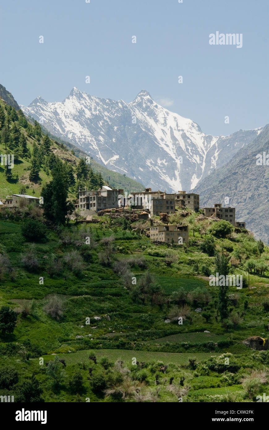 Located in Lahaul Valley, Himachal Pradesh in India, Kardang Village offers  stunning views of the surrounding Himalayan landscapes and it