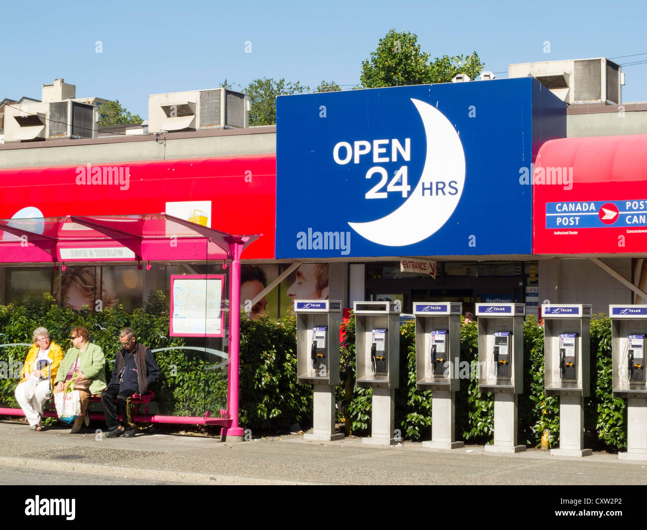 Street Scene, Davie Street, West End, Vancouver, CA Stock Photo Alamy