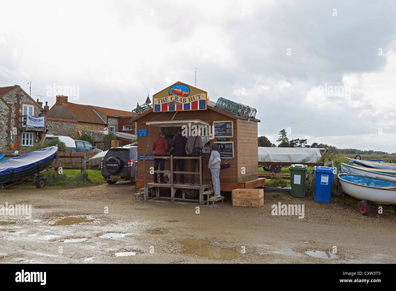 North Norfolk Brancaster Staithe the Crab Hut Stock Photo Alamy