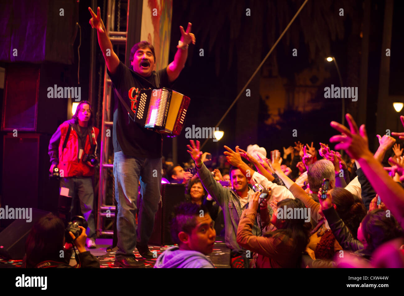 2012 Quimera Festival, Metepec, Mexico. Celso Piña Stock Photo