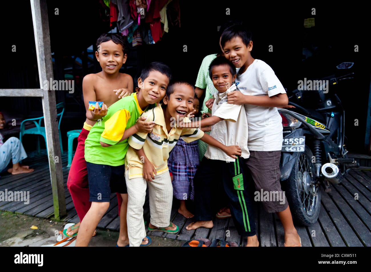 Little Girl in Banjarmasin, Indonesia Stock Photo - Alamy
