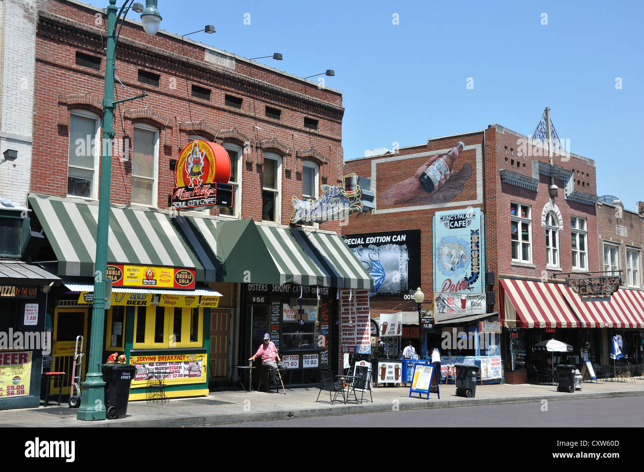 Restaurants in downtown, Memphis, Tennessee, USA Stock Photo Alamy