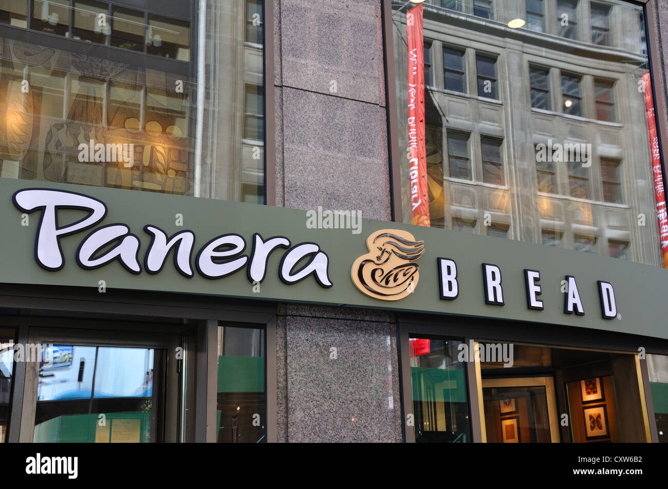 Panera Bread bakery cafe, New York, USA Stock Photo Alamy