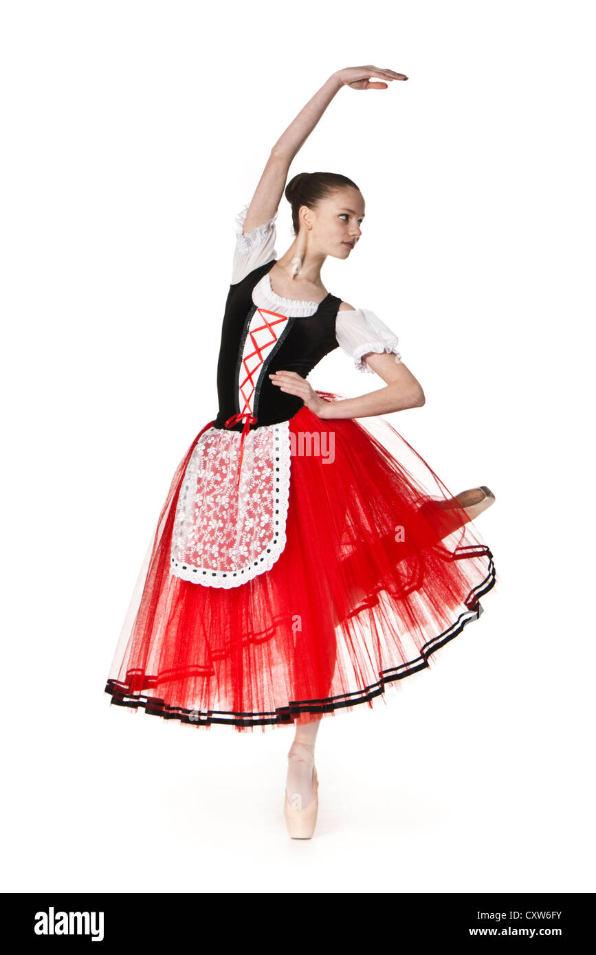 Teenage ballerina in Italian style romantic tutu Stock Photo - Alamy