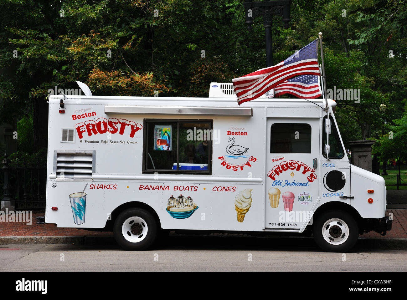 Ice cream truck, Boston, Massachusetts, USA Stock Photo - Alamy