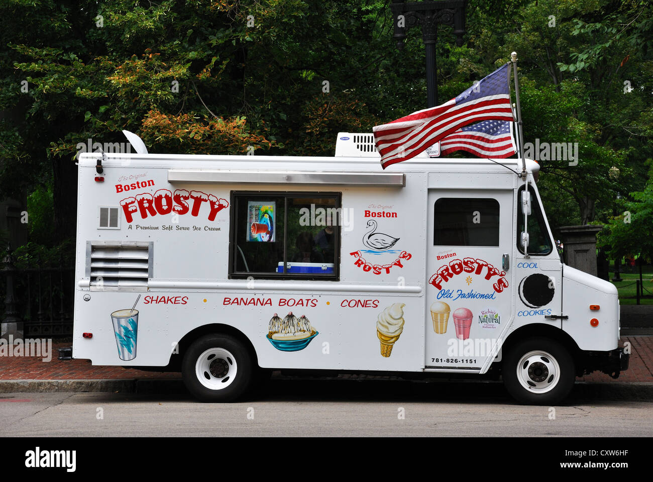 Ice cream truck, Boston, Massachusetts, USA Stock Photo Alamy