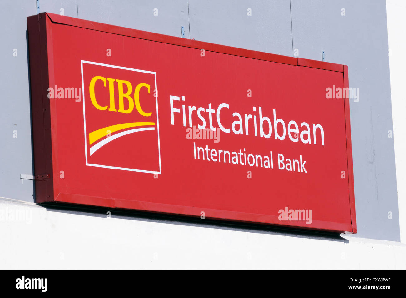 First Caribbean International Bank, Nassau, Bahamas Stock Photo