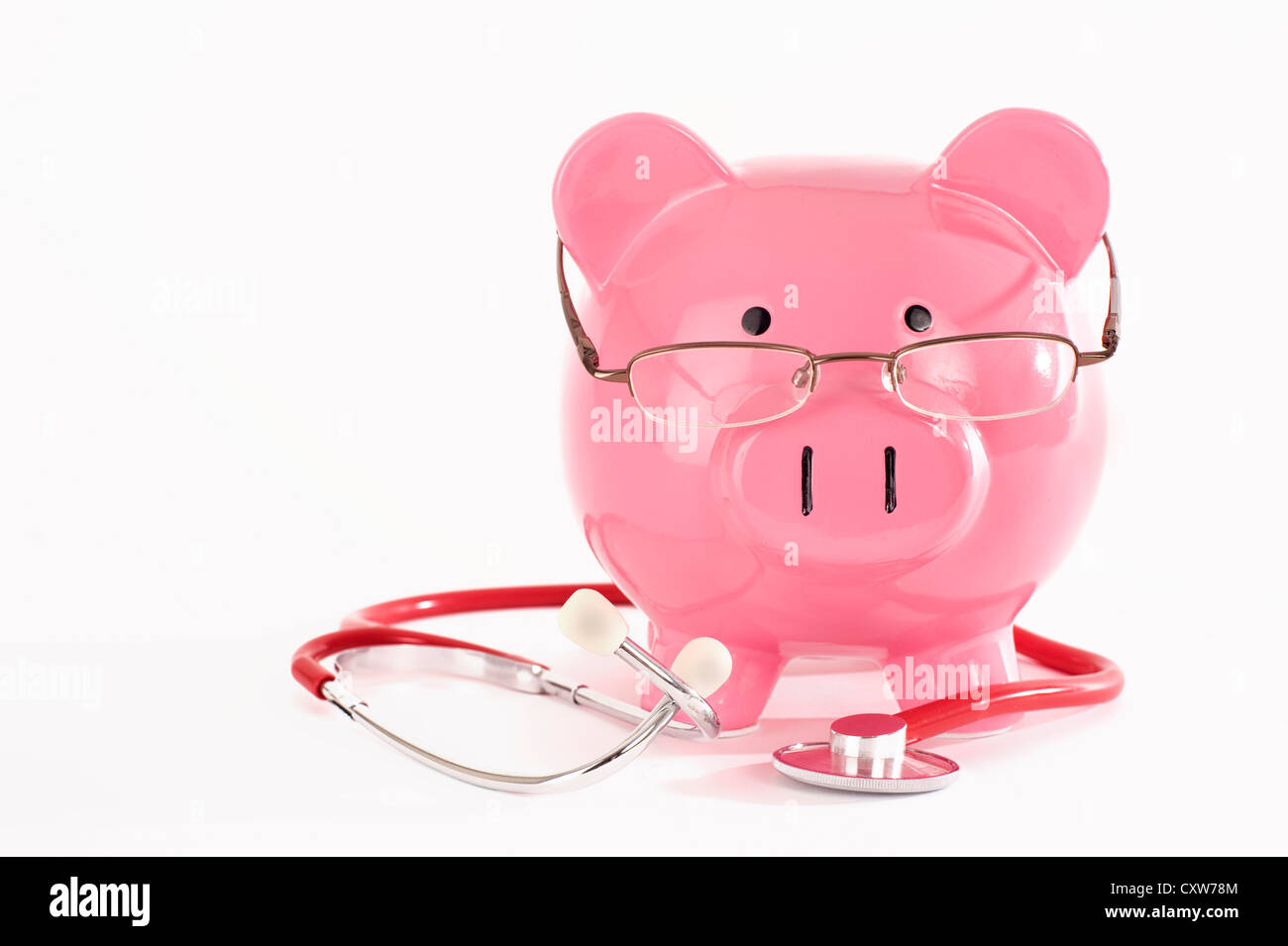 piggy bank saving money Stock Photo