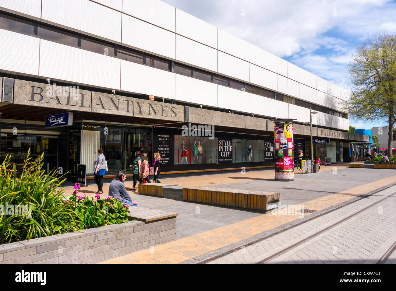 Ballantynes Department Store, post earthquake, in Cashel Mall