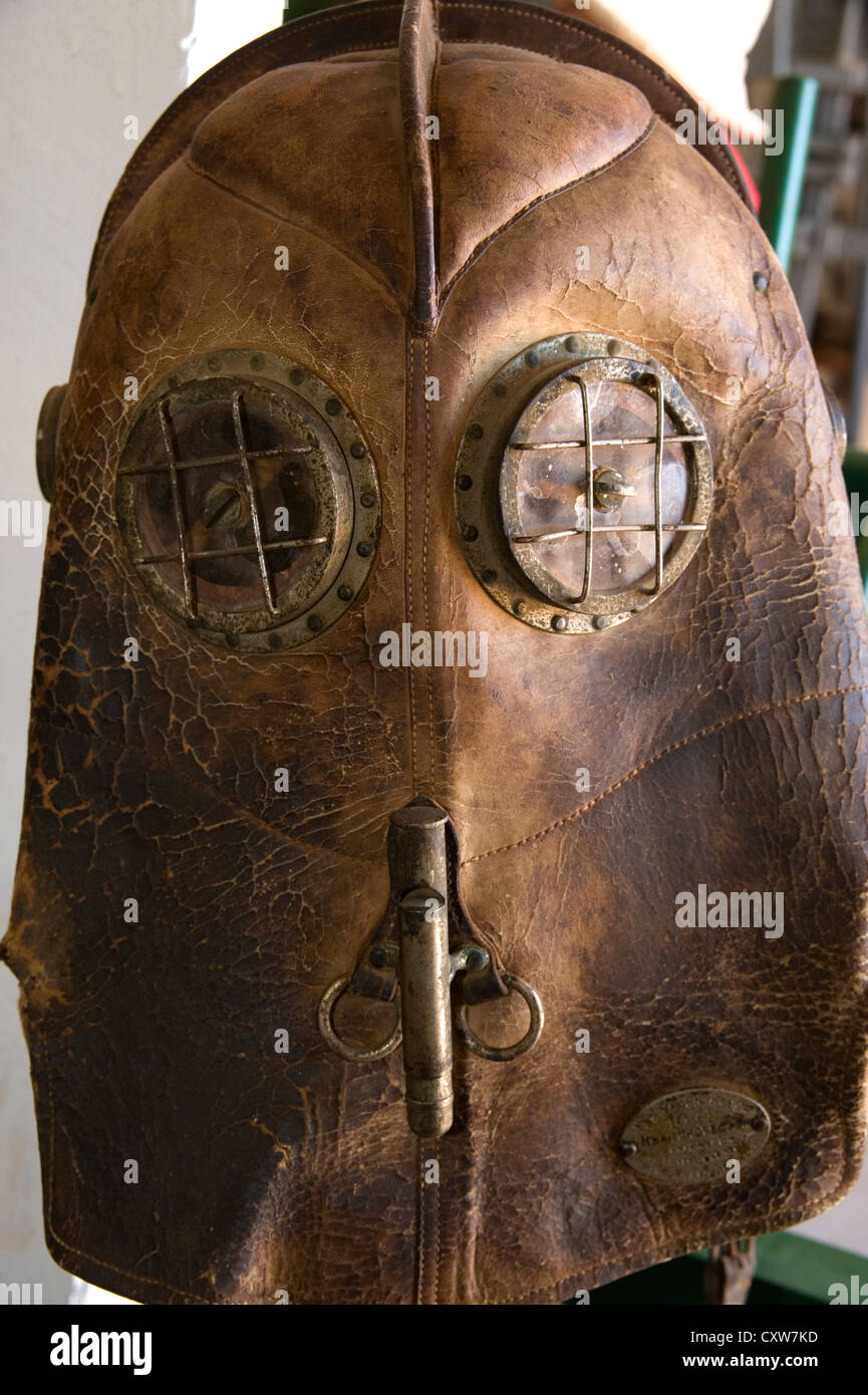 Antique fireman's helmet Vajen Bader Smoke Helmet Stock Photo Alamy