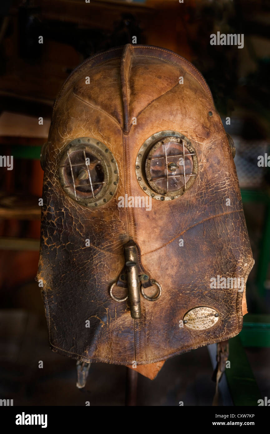 Antique fireman's helmet Vajen Bader Smoke Helmet Stock Photo Alamy