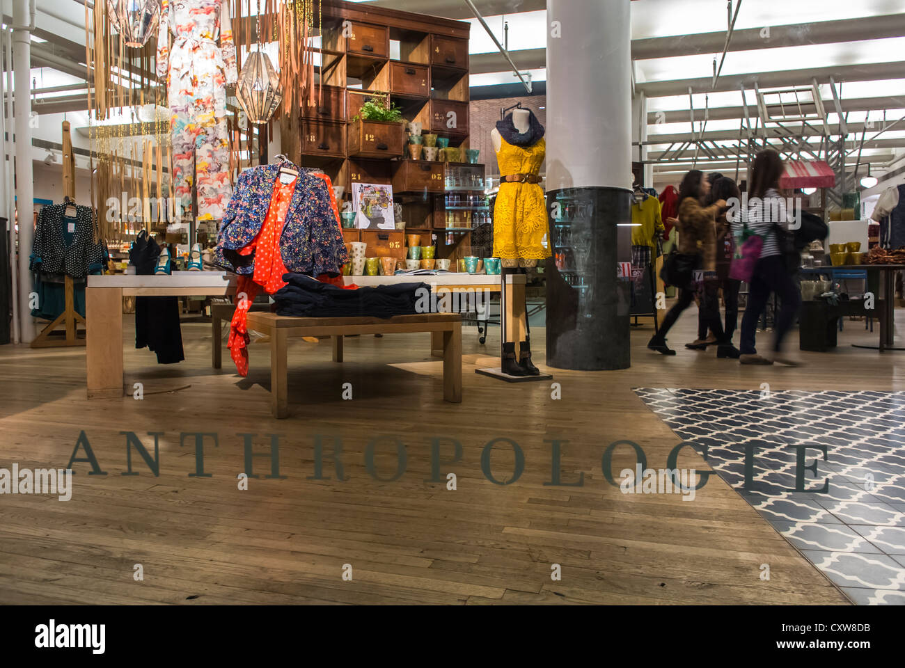 New York City Ny Usa People Shopping In The Anthropologie