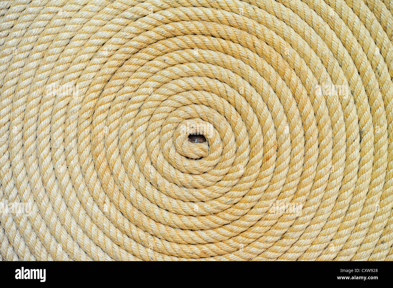background of rope folded helix Stock Photo