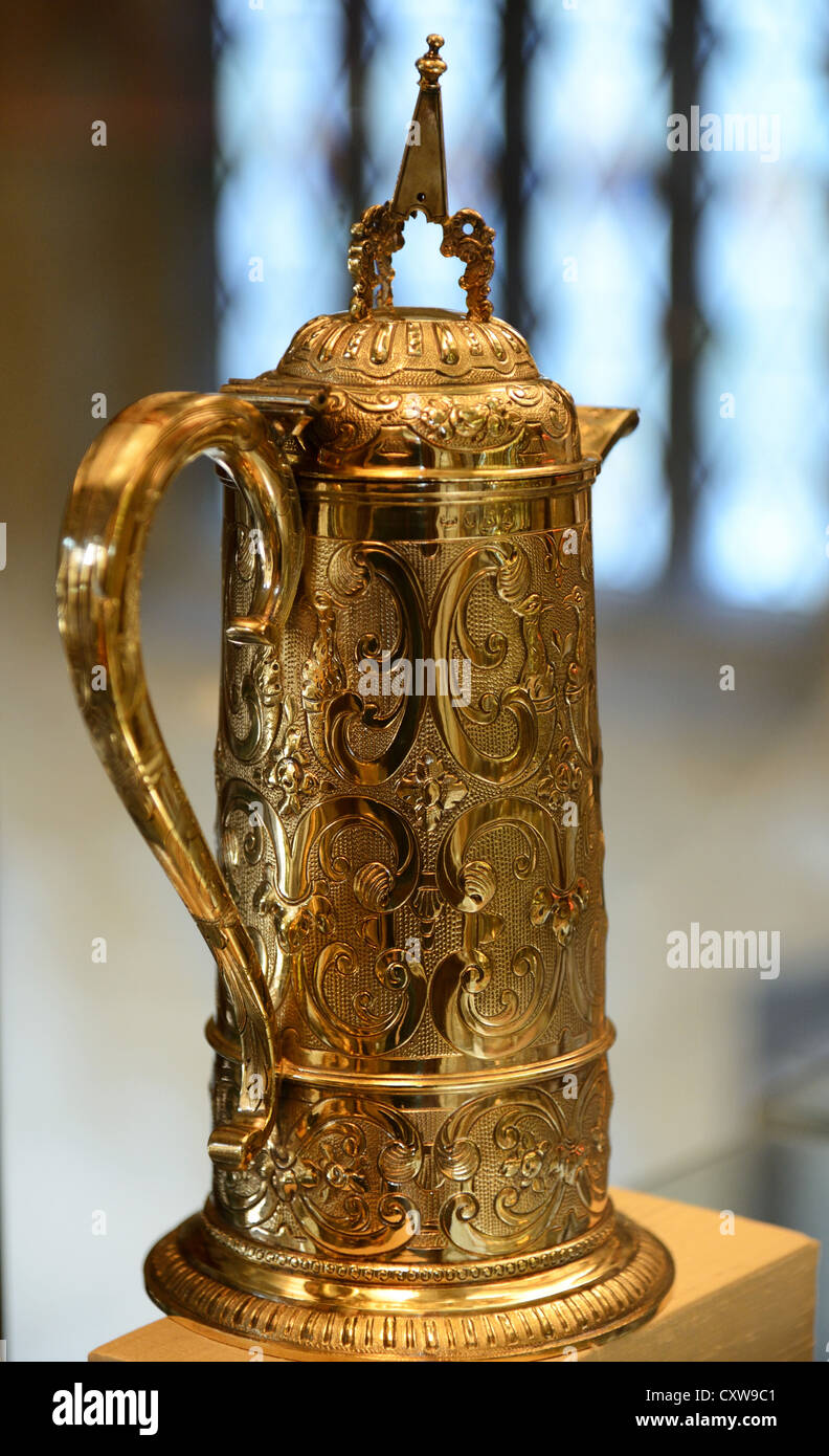 Gold item in the Norwich Cathedral Treasury Stock Photo