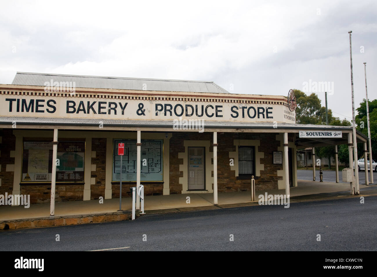 Gulgong historic Times bakery and produce store, a former gold mining town in regional new south wales,Australia Stock Photo