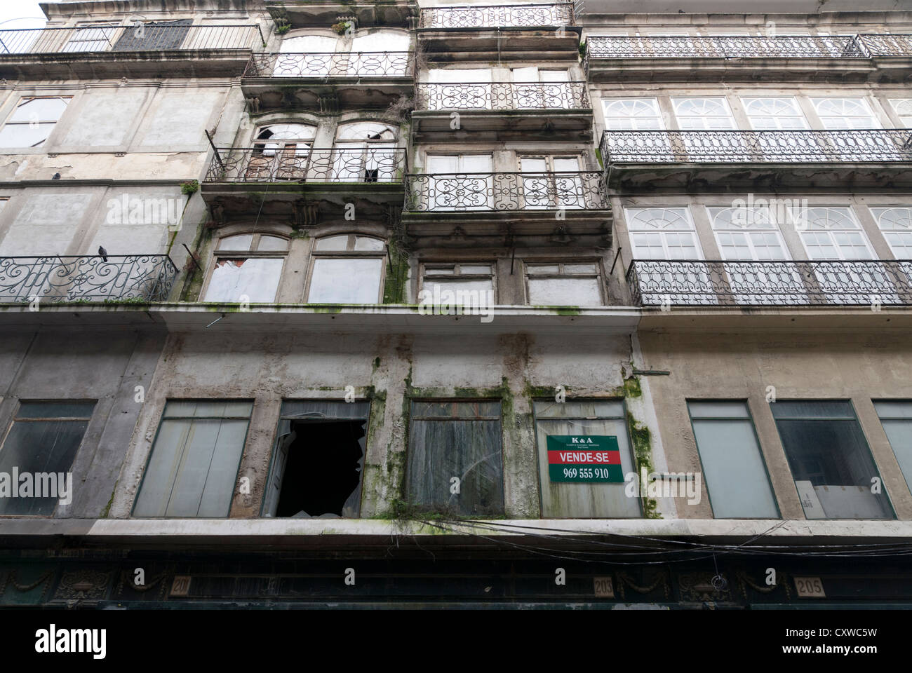 decadent palace Porto Oporto Portugal Stock Photo