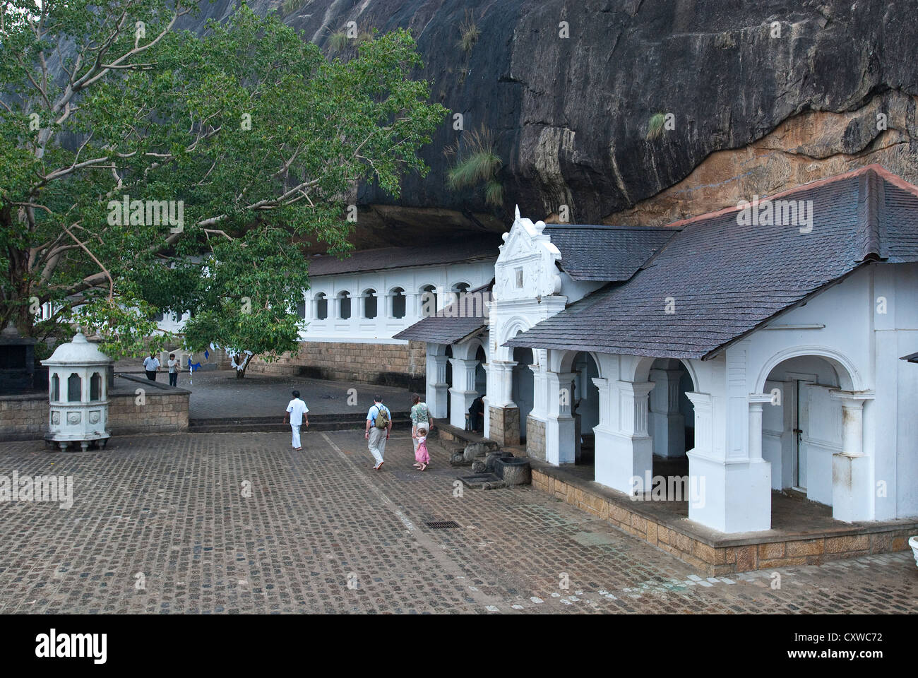 Entrance Dambulla Caves Temple, Sri Lanka Stock Photo