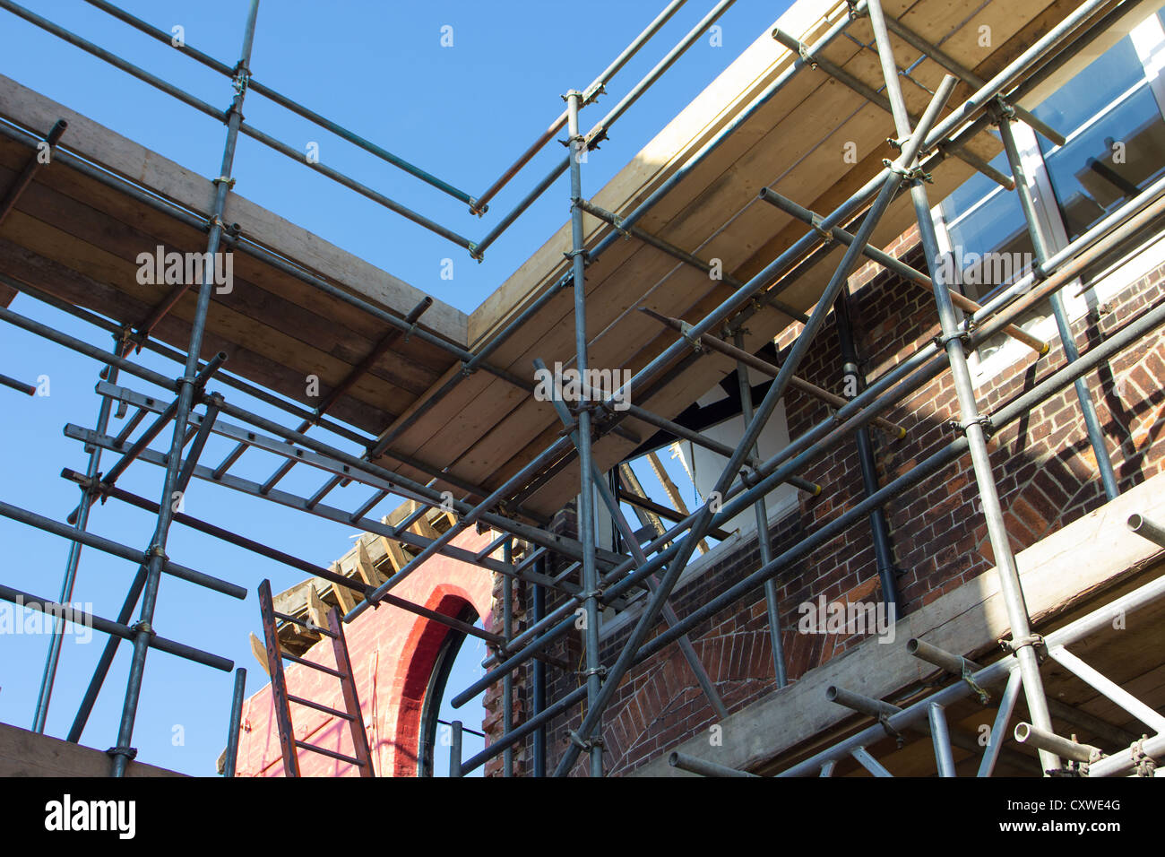 Demolition and reconstruction work Salisbury England UK Stock Photo