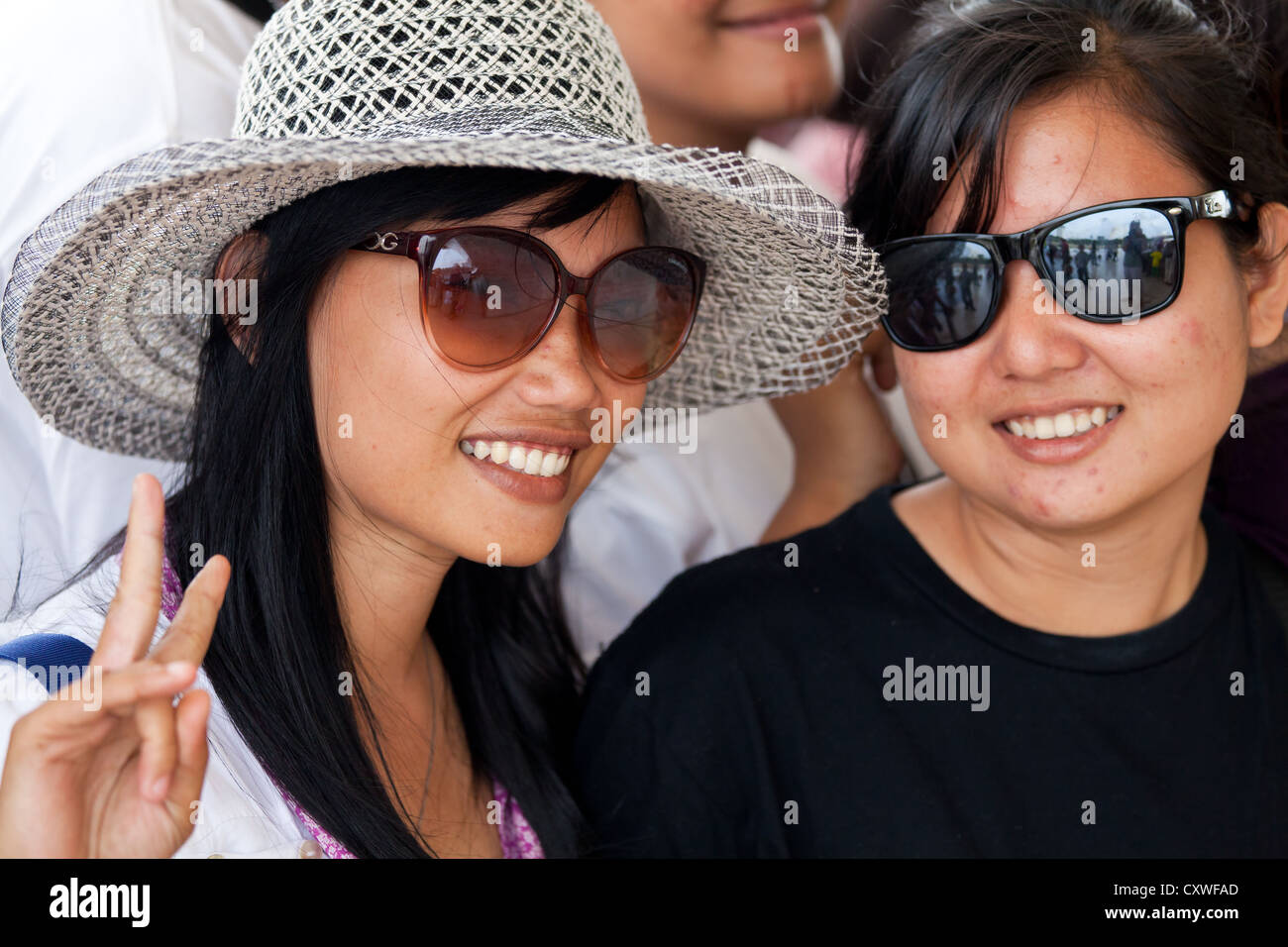 Portrait of a young Women in Jakarta, Indonesia, Indonesia Stock Photo