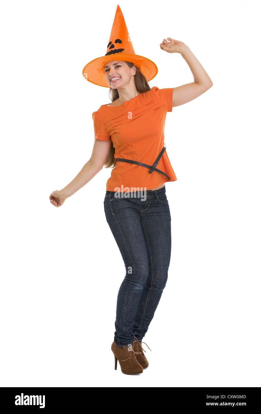 Beautiful jolly woman dancing in hi-res stock photography and images ...