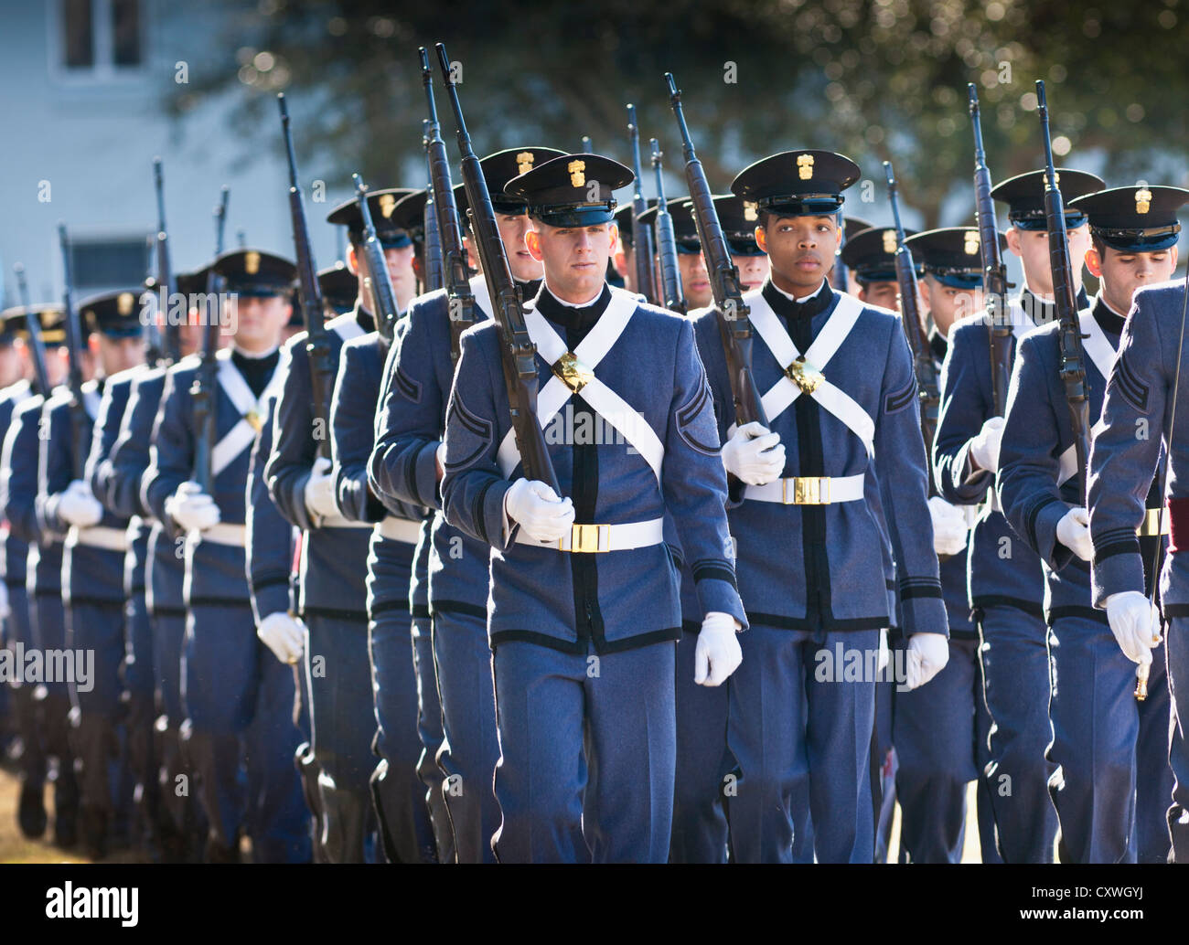 Citadel charleston cadets parade hi-res stock photography and images - Alamy
