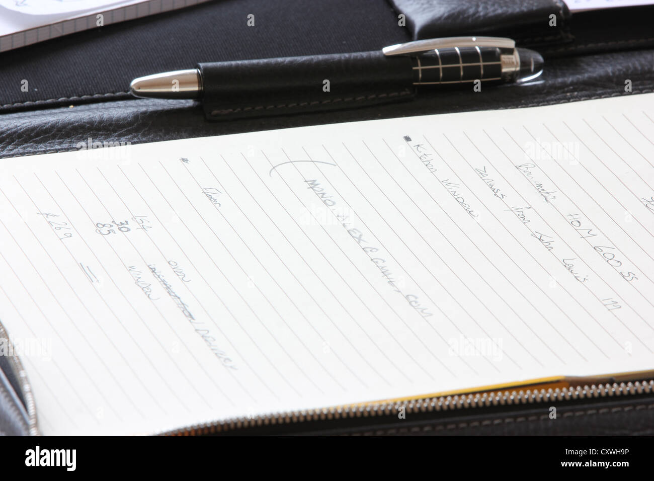 Letter, writing, plans, agenda, shelf, house interior, London, U.K