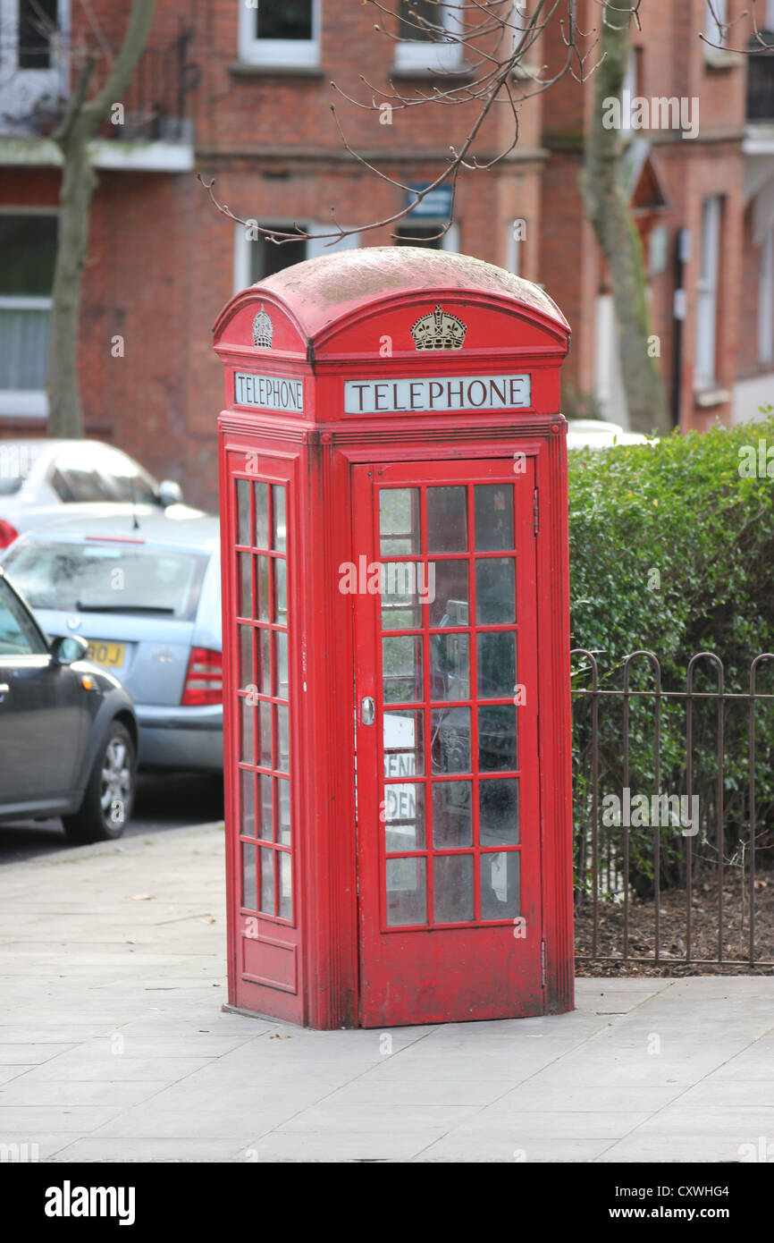 London's Classic Red Telephone box, photoarkive Stock Photo