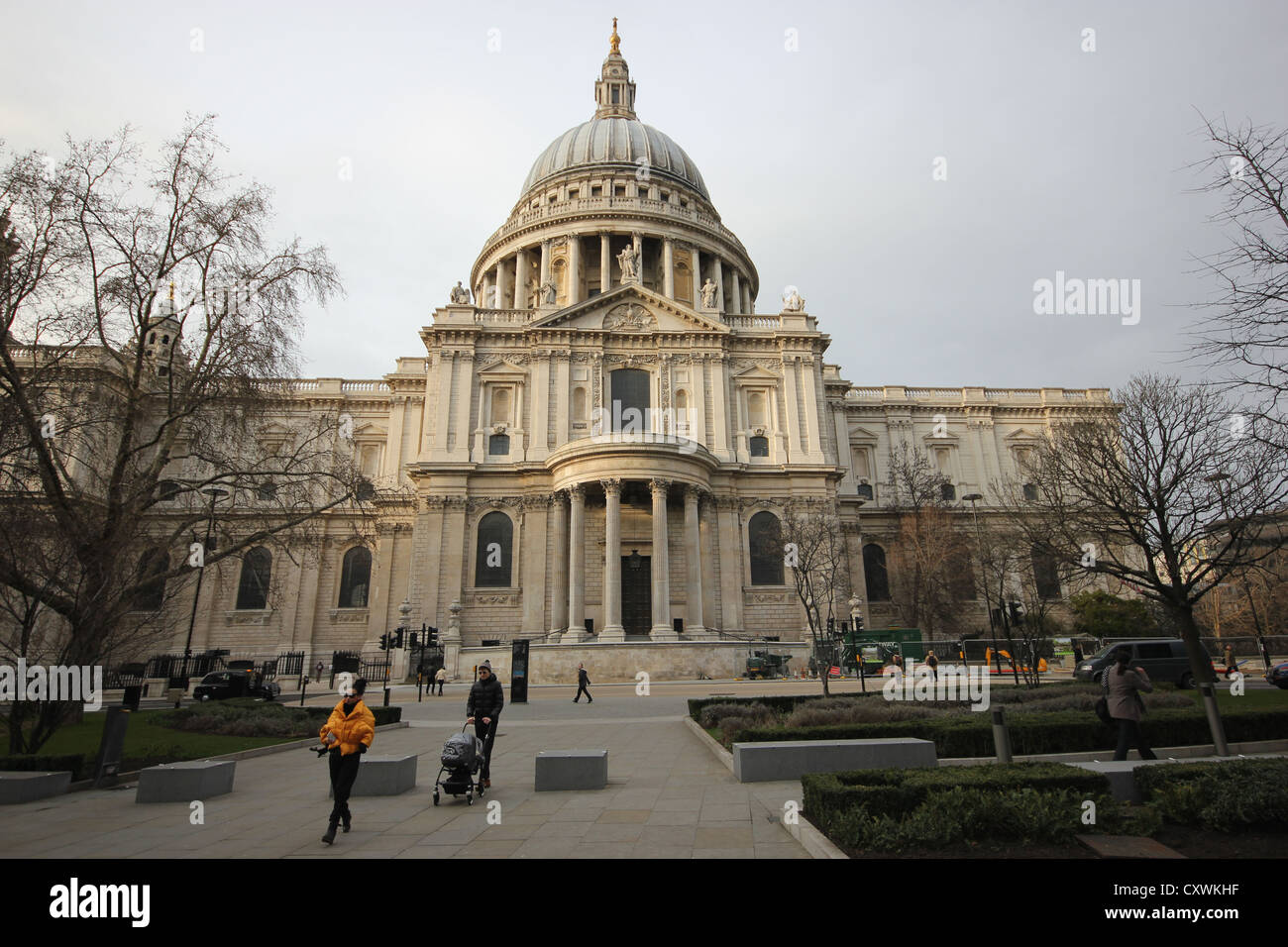 a view of Saint Paul's Cathedral, London,U.K., city, europe, photoarkive Stock Photo